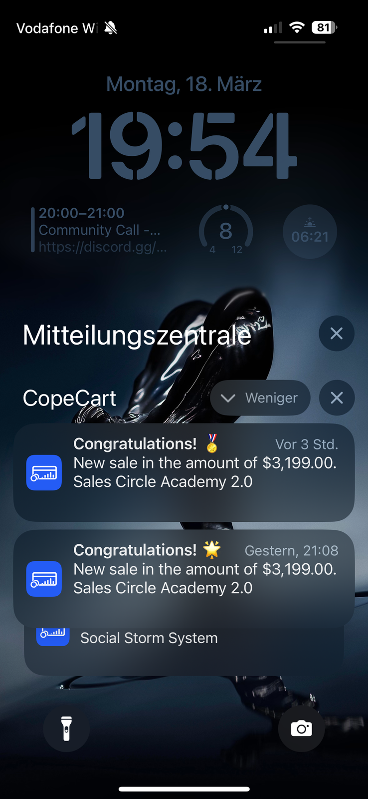 CopeCart Notification 2
